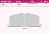 ON FREN BALATASI TOYOTA COROLLA 1.3 1.6 KARBURATORLU 1988-1997 CORONA 1988-1991 (AT171 191)