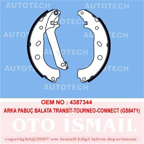 ARKA PABUÇ BALATA TRANSİT TOURNEO CONNECT 1.8 1.8Dİ 1.8TDCİ (02-12.2013) (228x57)