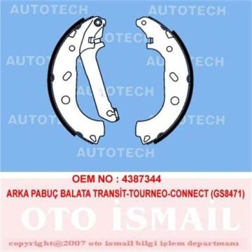 ARKA PABUÇ BALATA TRANSİT TOURNEO CONNECT 1.8 1.8Dİ 1.8TDCİ (02-12.2013) (228x57)