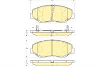 Fren Balata On-(Honda : Crv 02>06 / Cıvıc 2016> Fk-Fc5 / Accord: 03>08 )