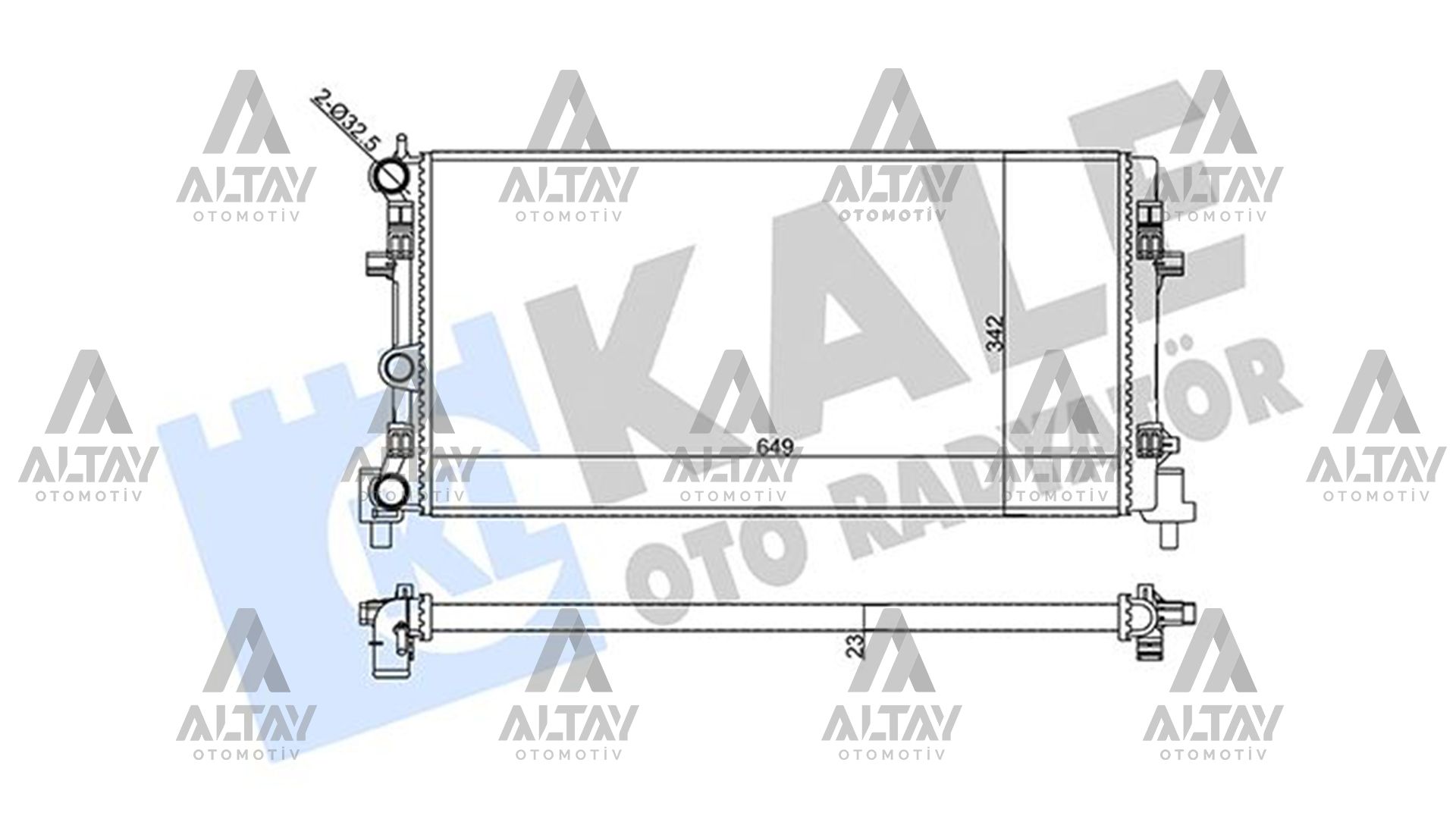 RADYATÖR SU POLO / FABIA / IBIZA 10=> CAYB-CAYC-CAYD 1.6 TDI MEKANİK