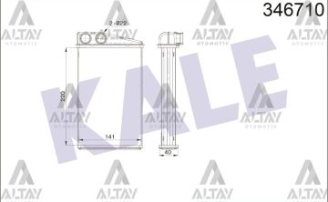 RADYATÖR KALORİFER MEGANE II 02-08 BRAZING
