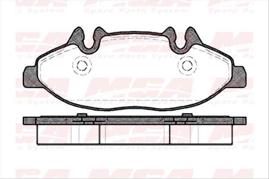 FREN BALATASI ON WVA 24007 (MERCEDES: VITO-VIANO 03-)