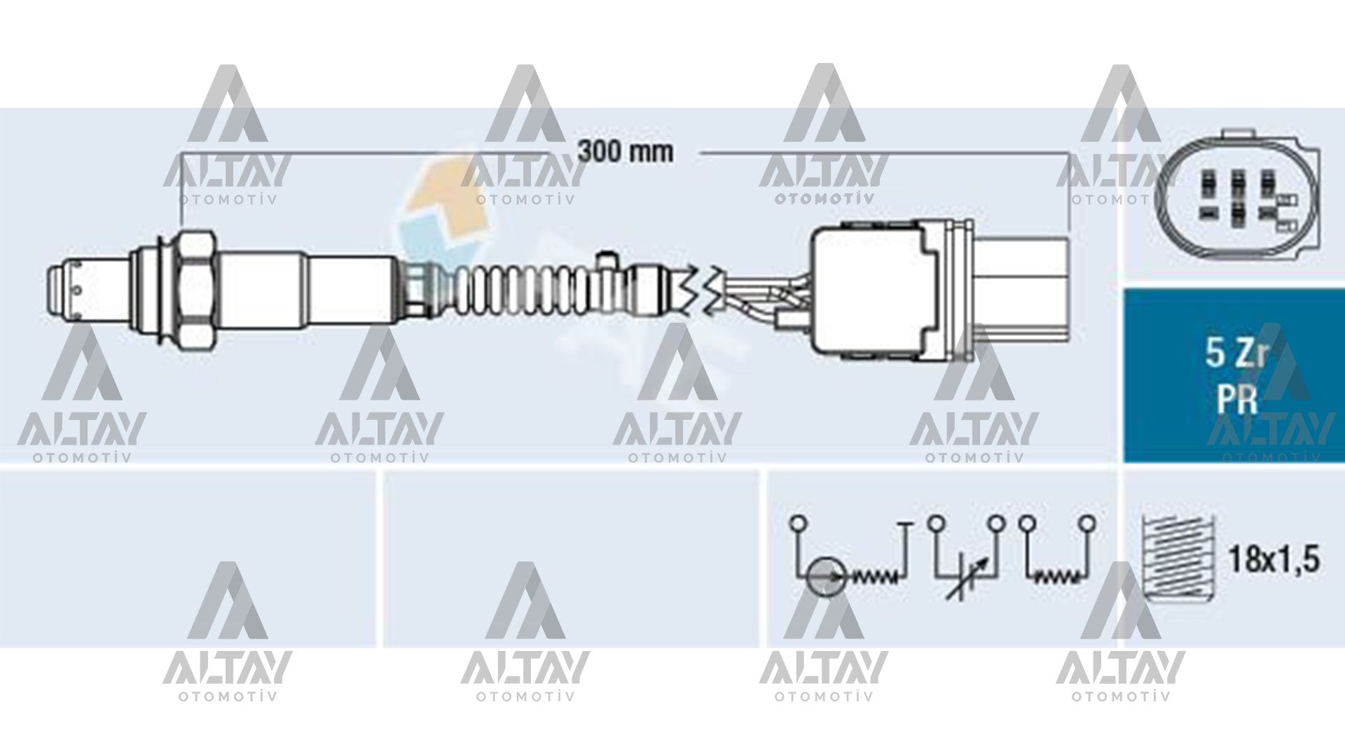 SENSÖR OKSİJEN 207 / 208 / 308 / 3008 / 5008 / PARTNER / C4 07=> 1.4İ-1.6İ 16V  EP3 / EP6