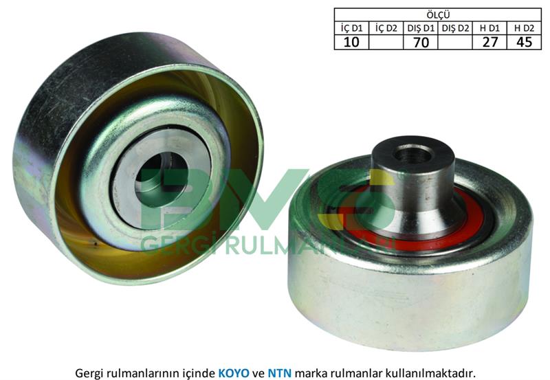 ALTERNATÖR GERGİ RULMANI P206-207-307 1.4HDI-1.6HDI (04-)-C2-C3 1.4HDI-1.4 16V-1.6 16V (KLİMALI)