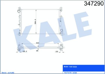 MOTOR SU RADYATORU EGEA CROSS 1,3 / 1,6 MJET / 1,4 BENZINLI (MT)