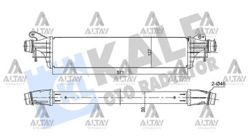 TURBO RADYATÖRÜ (INTERCOOLER) CORSA E 14=> B13DTC / B13DTE
