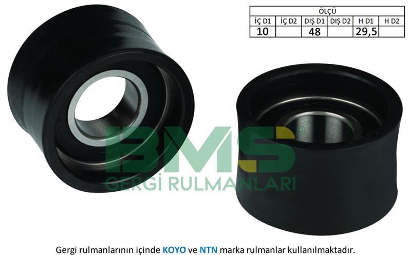 EKSANTRIK GERGI RULMANI (ALT) MONDEO I / II 1.8 16V / 2.0 16V 92>00 FIESTA III 1.4 / 1.6 92>95 ESCORT CLX 1.6 16V ESCORT 1.8 16V 92>01 OLCU : (29×48×29.5)