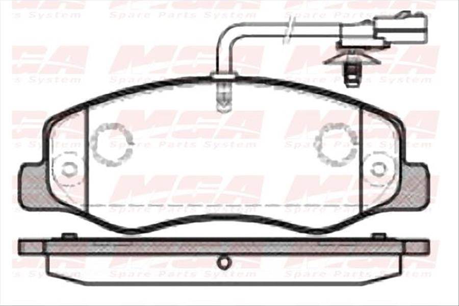 ARKA FREN DISK BALATA CIFT TEKER ( RENAULT : MASTER III 2.3DCI 09-  / KARSAN: JEST )