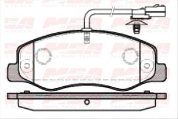 ARKA FREN DISK BALATA CIFT TEKER ( RENAULT : MASTER III 2.3DCI 09-  / KARSAN: JEST )