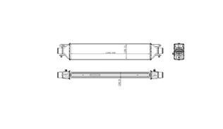 TURBO RADYATORU LINEA 1,4 T JET / 1,6D MULTIJET AL+AL