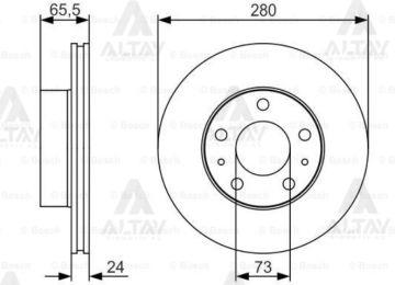 FREN DİSKİ DUCATO- BOXER-JUMPER I-II-III  94-14 / ÖN HAVALI 18Q 300-5