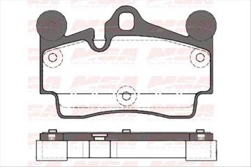 ARKA FREN BALATASI-  (VW TOUAREG 03-10  AUDI Q7 07-15  PORSCHE CAYENNE 03-10)