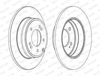 Fren Dıskı Arka Duz-(284-5)-(Hyundaı: Sonata 06>12  ) (Ddf1787)
