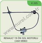 CAM MEKANIZMASI MOTORLU ON SOL R19