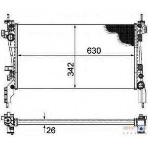 Radyatör 307-407-C4-C5-Berlıngo-Partner1.6-1.8-2.0 Hdi (Ac+Klimasız+Mek)
