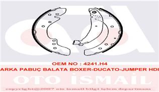 ARKA PABUÇ BALATA BOXER (94-4.02) DUCATO (94-2.02) JUMPER (94-2.02) 1400kg (254x57)