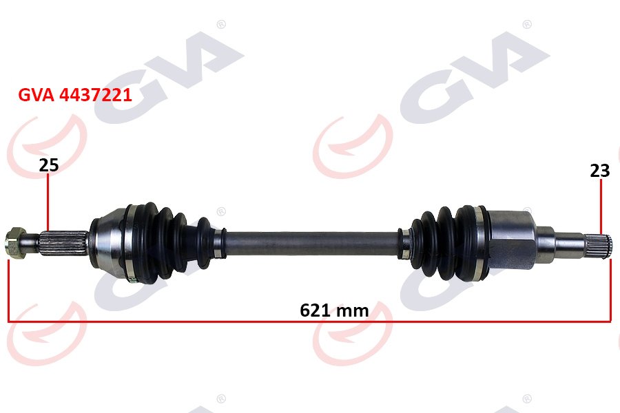 Komple Aks Sol Fıesta V 1.4 Tdcı (02-08) (621Mm)
