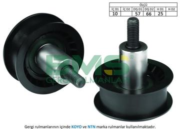 ALTERNATOR GERGI RULMANI (17×66×25) LEON TOLEDO II FABIA OCTAVIA BORA CADDY POLO 1.4 / 1.6 KANALLI