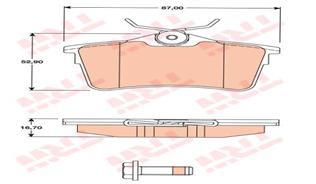 ARKA FREN BALATASI P308 SW 1,4 16V / 1,6 16V / 2,0 / 1,6HDI / 2,0HDI 09 / 07>PARTNER TEPEE BERLINGO III 1,6 / 1,6HDI