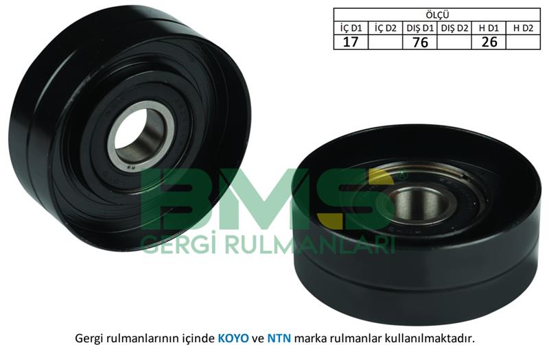 ALTERNATÖR GERGİ RULMANI ASTRA F-G-COMBO-CORSA C 1.7TDS-1.7TD-1.7TDI 16V (70x19x17)