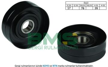 ALTERNATÖR GERGİ RULMANI ASTRA F-G-COMBO-CORSA C 1.7TDS-1.7TD-1.7TDI 16V (70x19x17)