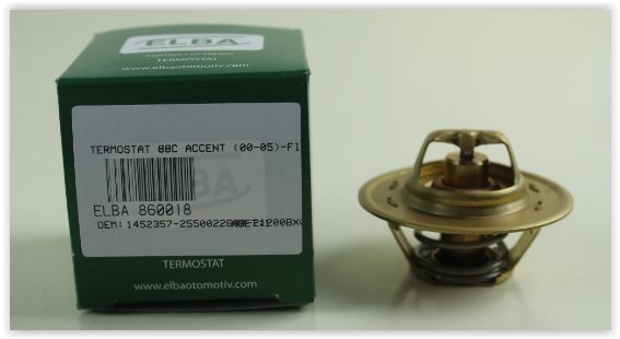 TERMOSTAT 88C ACCENT (00-05)-FIESTA(89-95)-GETZ(02-05)-MICRA(03-10)-NOTE 06> 1.3-1.5-1.4