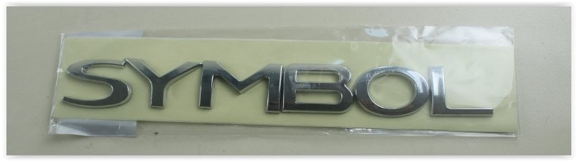 BAGAJ YAZISI SYMBOL 09=> (AYRIK TİP-Y.M.)