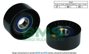 ALTERNATÖR GERGİ RULMANI P206 XSARA PICASSO 1.4 1.6 8V / 16V PARTNER II BERLINGO II 1.4 8V 1.6 16V