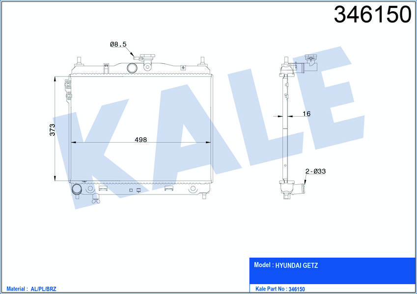 MOTOR SU RADYATORU HYUNDAI GETZ 1,3 1,4 BENZINLI MANUEL 03> (370×488×16)