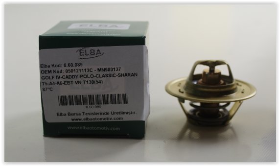 TERMOSTAT BORA-CADDY-GOLF-PASSAT-POLO-T5-SHARAN-OCTAVIA-FABIA-TOLEDO-IBIZA-CORDOBA-A3-A4-A6-TT (87C)