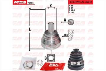 DIS AKS KAFASI (VW CADDY 04-15  GOLF 04-16  PASSAT 08-15  SEAT LEON 06-13)