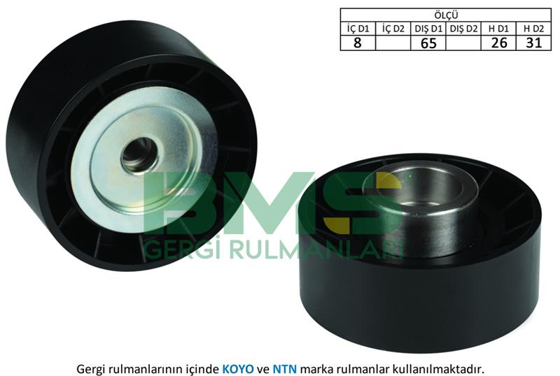 ALTERNATÖR GERGİ RULMANI BOXER-JUMPER-DUCATO-MONDEO III-TRANSIT- 2.0-2.2-2.3 HDI (06-)