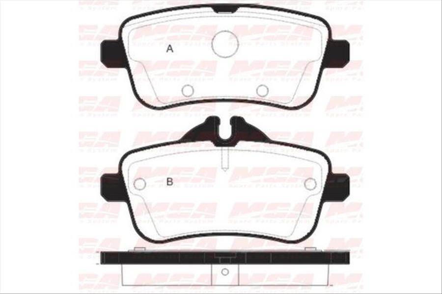 Fren Balatası Arka (Mercedes: M-Serısısı (W166) Ml 250 Cdı Bluetec 4-Matıc,Ml 11-/ Gl-Serısısı 12-)