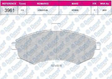 ON FREN BALATASI ELANTRA 01 03 / MATRIX 02 07 / MATRIX 07>