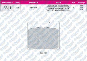 FREN BALATASI ON WVA20088 ANADOL BM 67->