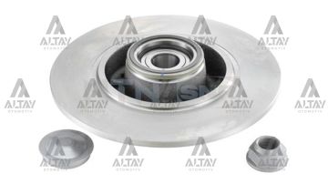 FREN DİSKİ MEGANE III 08-15 / CLIO IV / SCENIC III 09=> ARKA DÜZ ABSLİ PORYALI RULMANLI 260-5