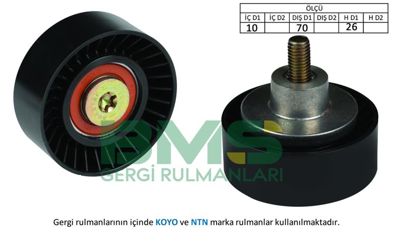 ALTERNATÖR GERGİ RULMANI BMW 316i-318i-Z3 1.9 (99-05) (70x26)