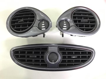 Havalandırma Izgarası (Orta+Sağ+Sol Komple Takım) Clıo Iıı (Parlak Füme)
