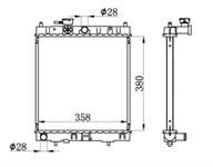 SU RADYATORU BRAZING  NISSAN MICRA 96-03 1.3-1.4 M/T