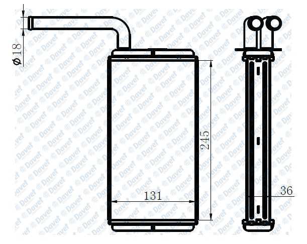 Kalorıfer Radyatoru P106 Sxo Valeo Tıpı 96>Olcu: (245×131×36)