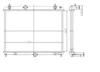 SU RADYATORU ( PEUGEOT: 508 1.6VTI 1.6THP 1.6HDI 10-/ CITROEN: C5 III 1.6THP 1.6HDI 09- ) 544×380×23