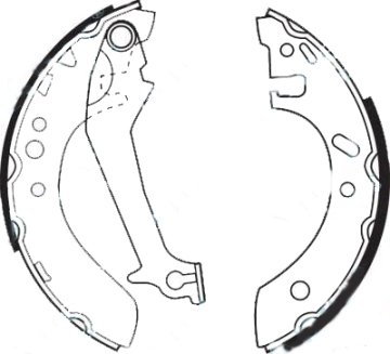 ARKA PABUÇ BALATA ESCORT V/VI 1.4 1.6 1.8D ABS'SIZ 95=> FIESTA 1.3 1.4 1Ç8D (203x38) (GS8608)