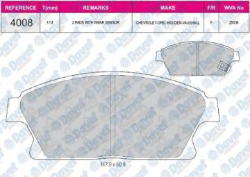 ON FREN BALATASI 16 INCH ASTRA J CRUZE ZAFIRA C MOKKA