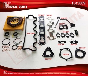 MOTOR TAKIM CONTASI SKT KECELI SUBAP LASTIKLI DOBLO PUNTO STRADA 1,9JTD (182,B9,000 188,A2,000 MOTOR