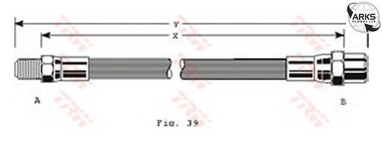 Ön Fren Hortumu Mercedes 190 (83-90) Alfasud (72-84)