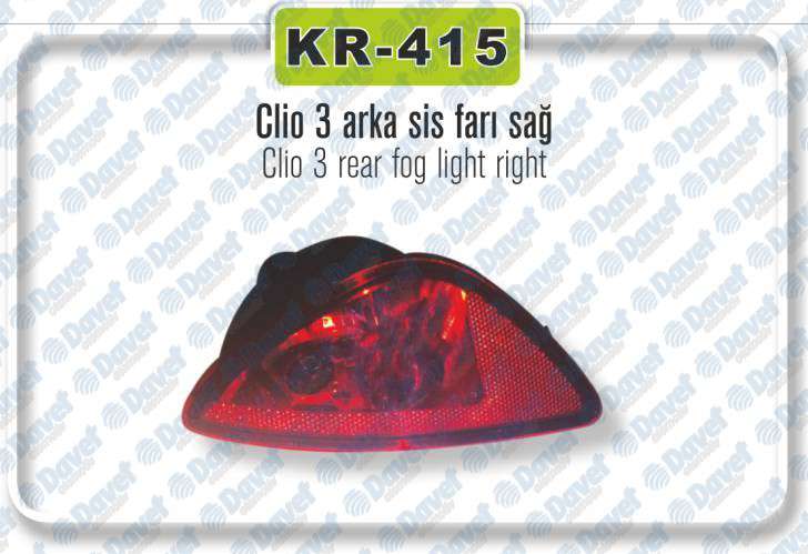 Arka Sıs Lambası Sag Clıo Iıı