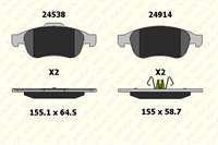 ON FREN BALATASI FLUENCE DUSTER LODGY DOKKER 10> MEGANE III 09> 1,6 16V 2,0 16V 1,5DCI SCENIC III 09>1,6 16V