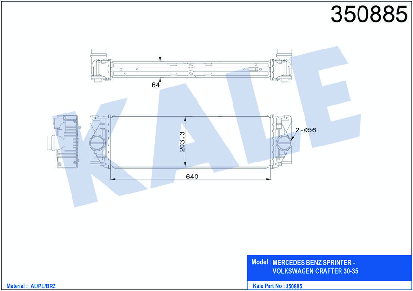 Turbo Radyatoru Crafter 12>16 Sprınter 06>