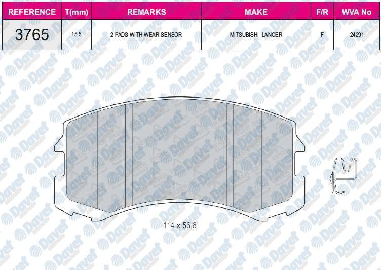 FREN BALATASI ON SHIMLI WVA 23507 LANCER 00->
